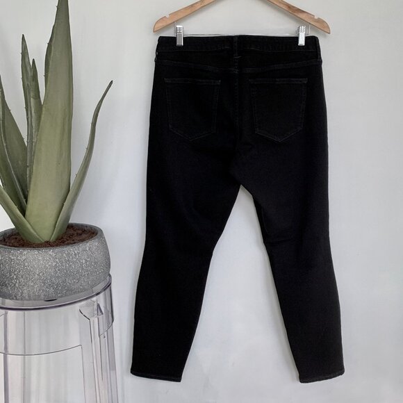 GAP Curvy True Skinny Jeans Black Mid Rise Sz 32 / 14 - Picture 8 of 10